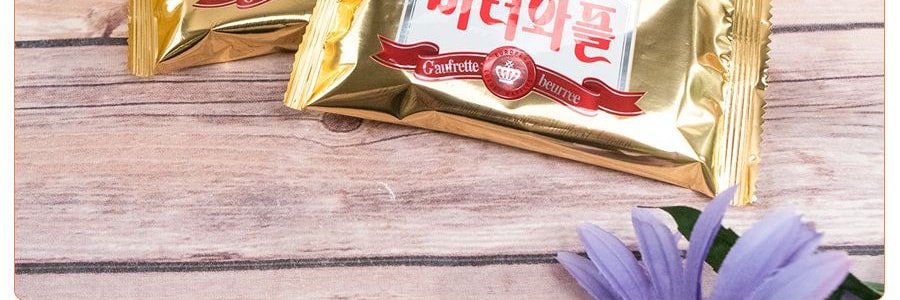 韓國CROWN 奶油香脆華夫餅乾 316g