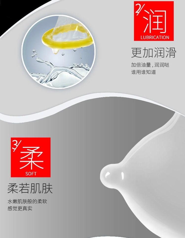【中国直邮】尚牌 避孕套超薄光面润滑大油量舒适润滑 灰色超值100只装
