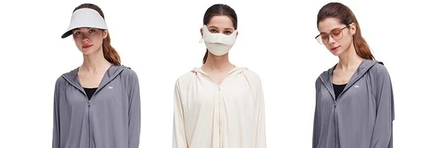 OHSUNNY 暮光系列 女式升級護手防曬衣防曬衣 護手背 雲朵粉 M