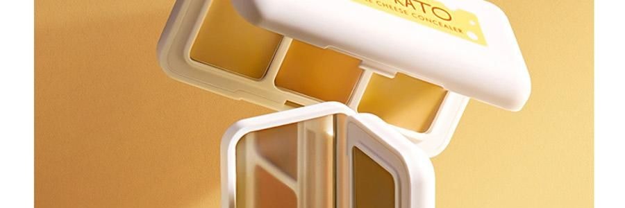 KATO-KATO 三次方起司遮瑕膏 實力遮瑕 水潤細膩 貼膚持妝 1.3g*3 自然色 遮黑眼圈暗沉紅血絲斑點瑕疵