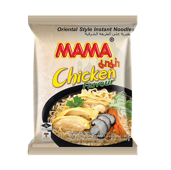 【马来西亚直邮】泰国 MAMA妈妈牌 鸡肉味快熟面 60g x 5包