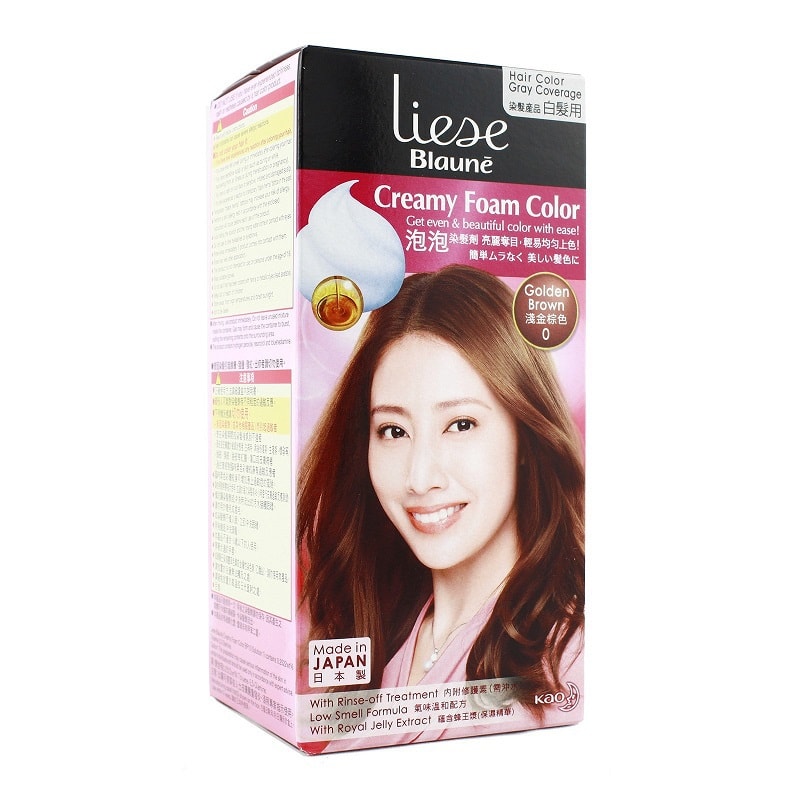 【马来西亚直邮】日本 KAO 花王 泡泡染发剂 浅金棕色 100ml