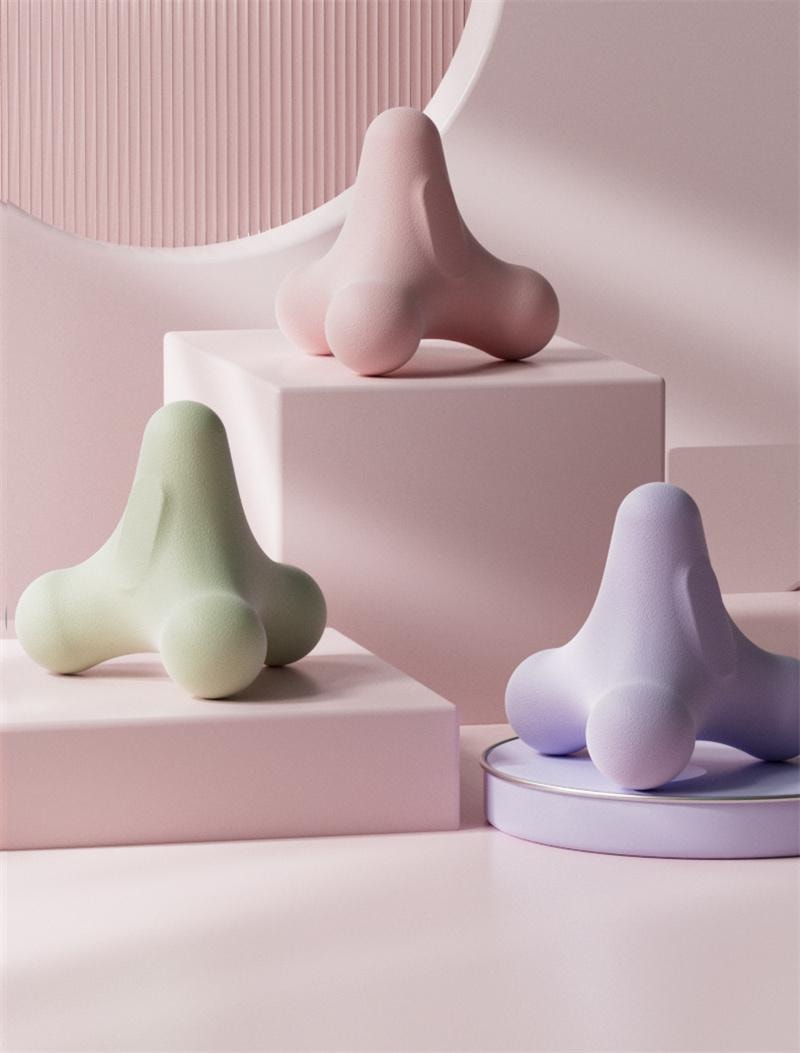 亲太太 四角筋膜球足底球按摩肩颈运动放松瑜伽经络 紫色 1个