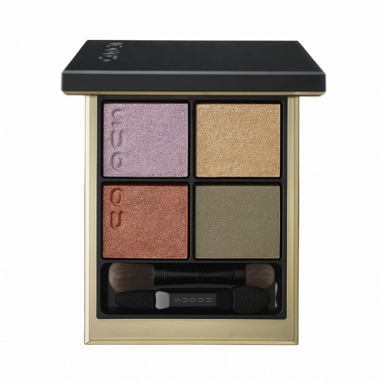 【日本直郵】 SUQQU 晶采盈致眼彩盤 6.2g 四色眼影盤 09#薰風 閃粉珠光防水啞光輕薄顯色