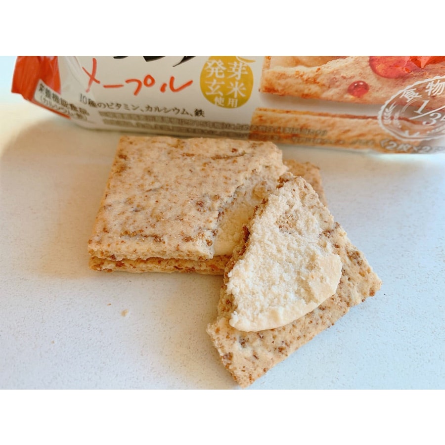 【日本直郵】 朝日 ASAHI 玄米系列 焦糖玄米夾心餅乾 72g