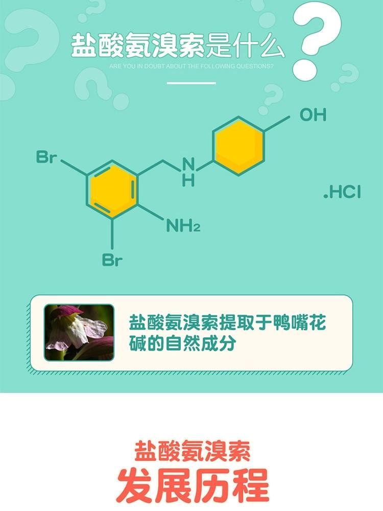 【中国直邮】 999 盐酸氨溴索口服液100ml化痰止咳慢性支气管炎痰稠咳嗽药小儿童