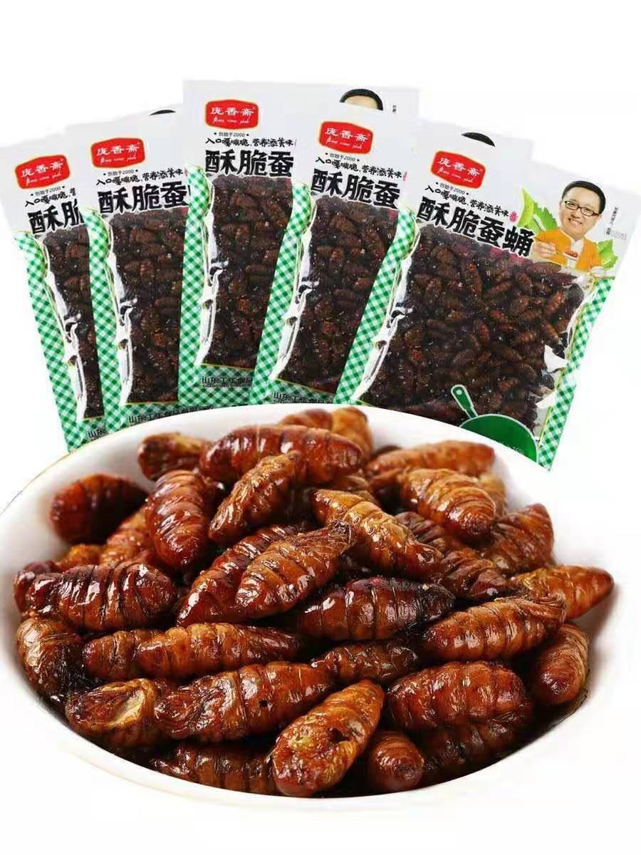 庞香斋香酥蚕蛹