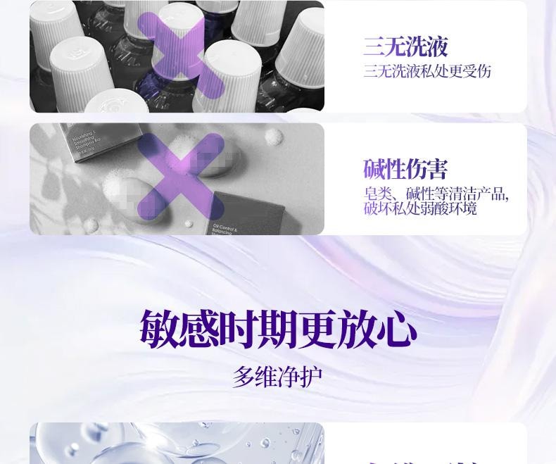 [Intimate Care Solution] Portable Pack of 24 Strips, Multi-Care Gel, Prevents HPV Before and After Intercourse, Antibacterial Wash