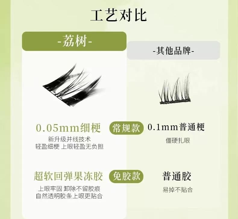荔樹 免膠狐繫假睫毛 蘇妲己 【爆款狐繫睫毛 人間妲己】絕美眼尾自帶眼線
