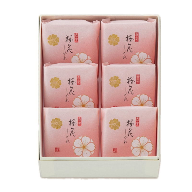 【日本直邮】日本传统和菓子老铺 源吉兆庵 春季限定 樱花馒头 6枚装