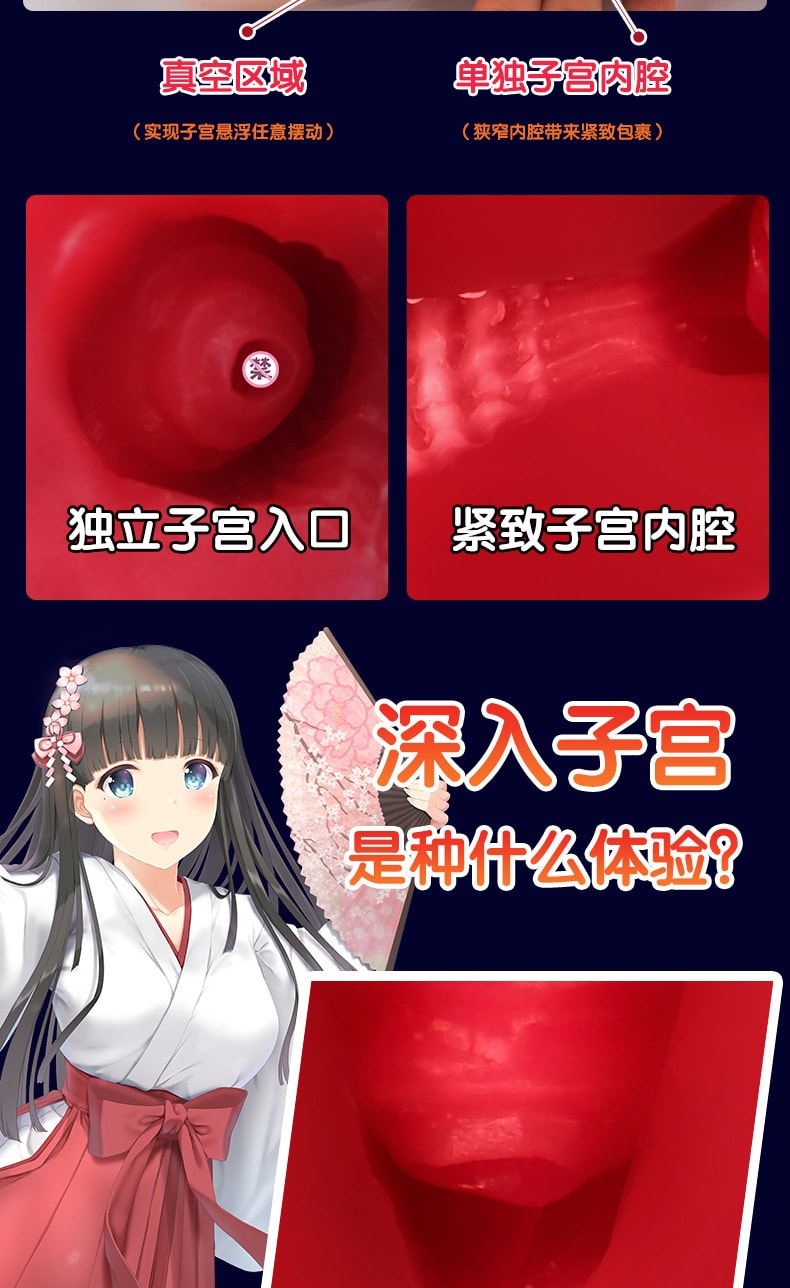 【中国直邮】MODE 巫女美子款 男用构造倒模 男士成人情趣用品