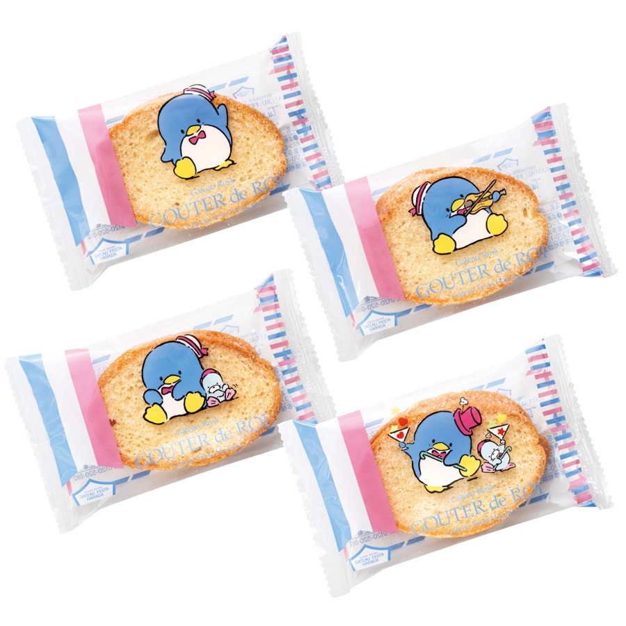 【日本直郵】GATEAU FESTA HARADA 法國 奶油烤麵包片 三麗鷗聯名 山姆企鵝 原味 12枚裝/盒