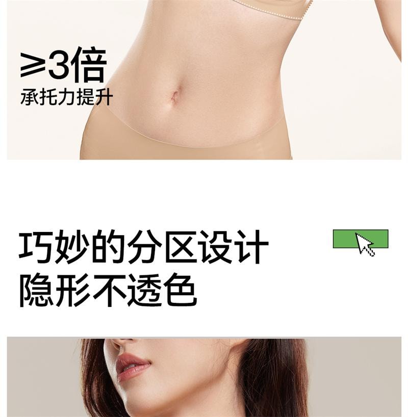 【中国直邮】 SecretWorld 无痕内衣女小胸聚拢隐形肤色粉底液细肩带 隐形肤 1条装 S码