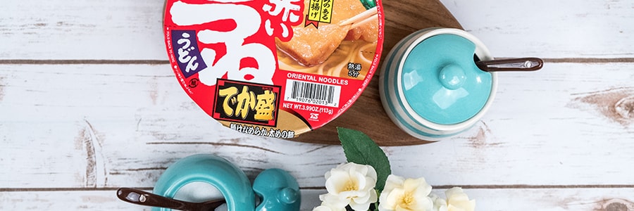 日本MARUCHAN 红油豆腐乌冬速食面 超大碗装 113g