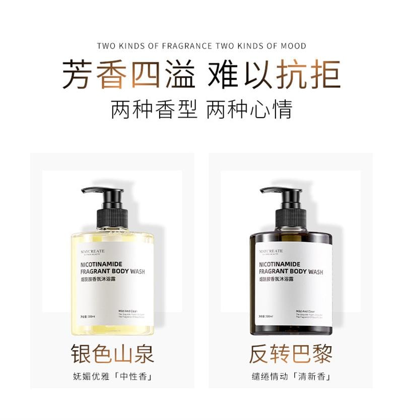 【中國直郵】 健美創研 煙醯胺香氛沐浴露 沐浴乳持久留香保濕補水 500ml