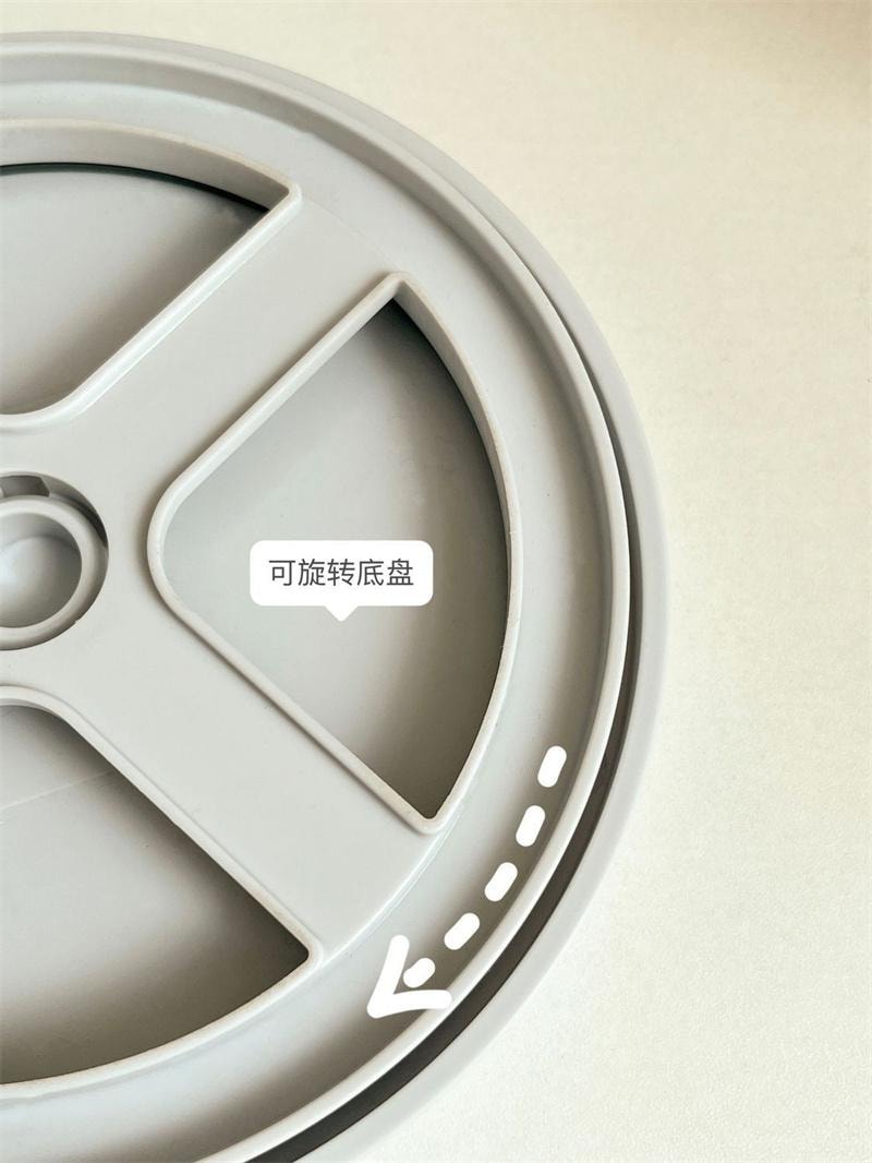 【中國直郵】 親太太 廚房旋轉置物架多功能刀筷籠刀具一體 奶油黃+狗頭貼【可旋轉】