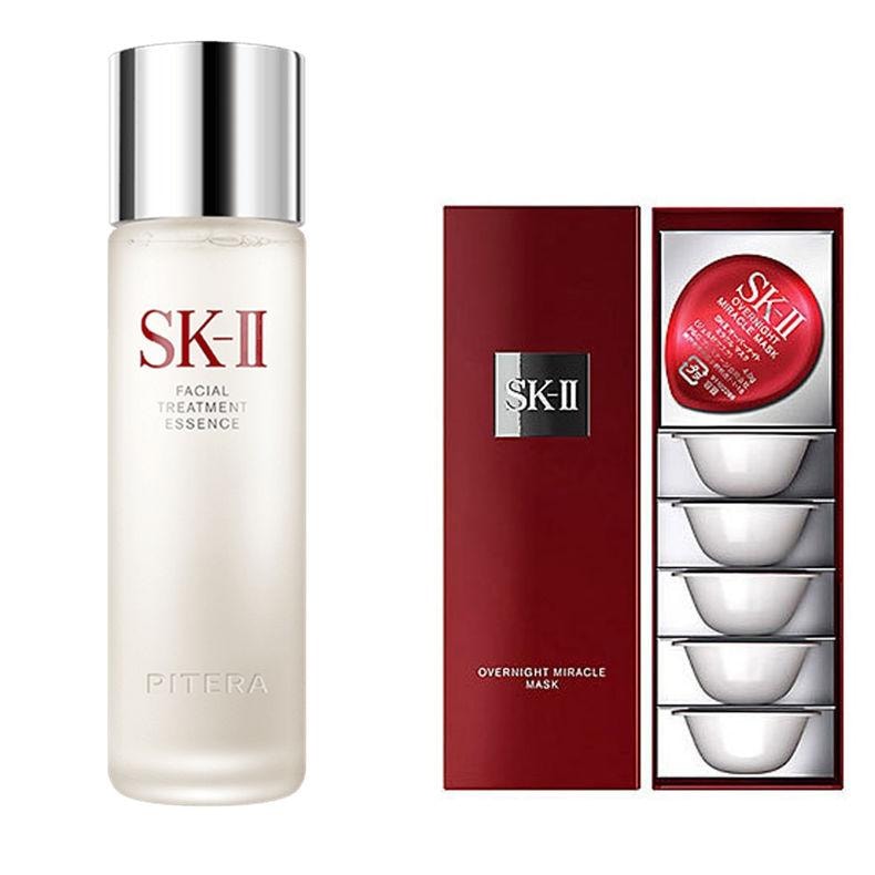 【日本直效郵件】 日本 SK-II 神仙水230ml + 小布丁睡眠面膜6個【新舊款更換期間新舊款隨機出貨】