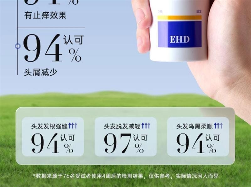 【中國直郵】 EHD 防脫護髮精華液強韌健發滋養柔順髮際線男女蓬鬆 60ml瓶
