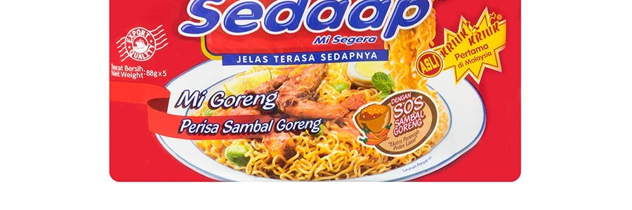 印尼MI SEDAAP喜達 辣味乾撈麵 五連包 440g