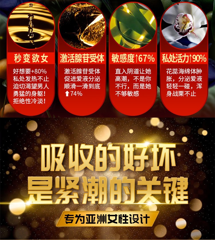 【中国直邮】MOVO 新品 女用高潮丸 私密润滑油软胶囊 12粒/盒