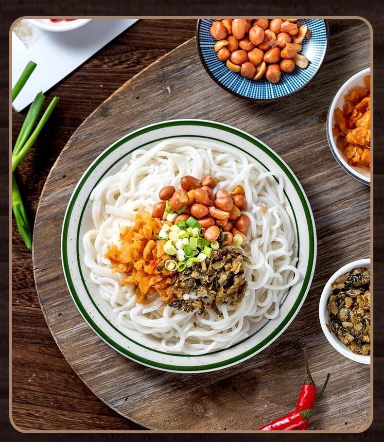 【中国直邮】 渣渣灰 正宗南昌拌粉江西特产米粉195g 方便速食早餐宵夜即食3分钟快煮