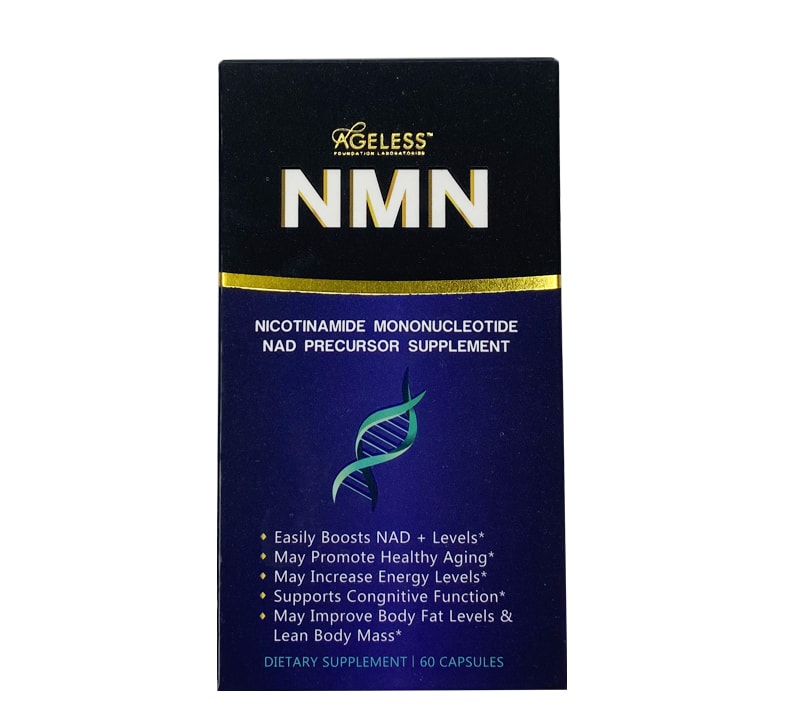 美国 Ageless 抗衰逆龄美容 NMN 烟酰胺单核苷酸nad+补充剂60粒