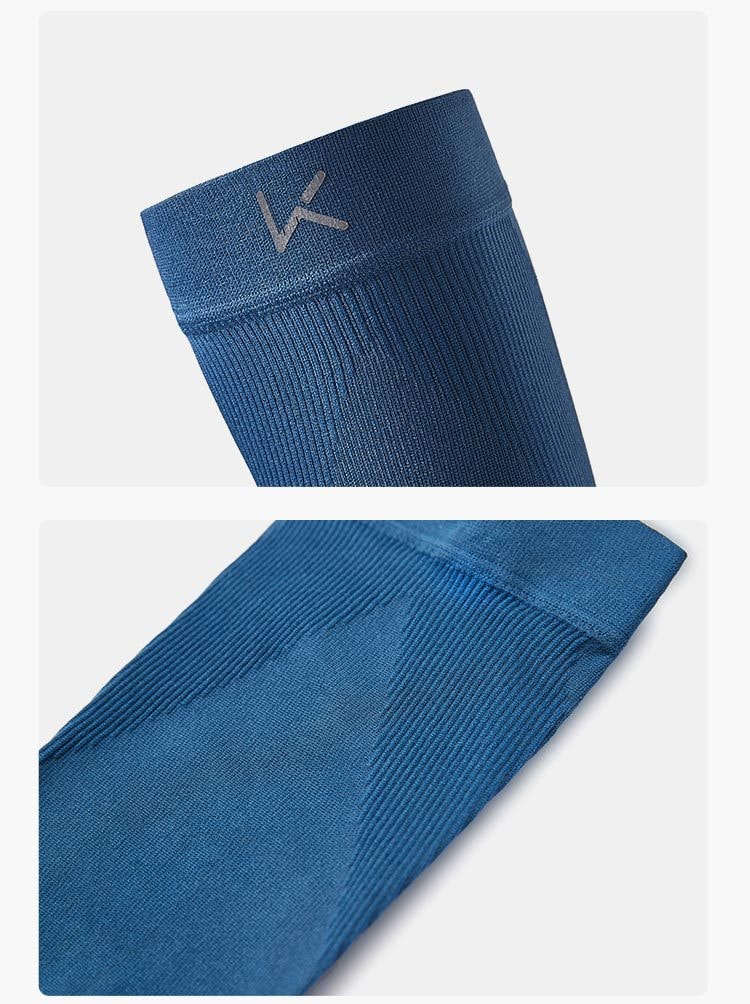 【中國直郵】Keep一對小腿襪套運動護具減震排汗 藍色s碼