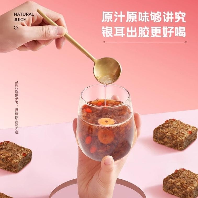 【中国直邮】 泡小燕 燕窝五红汤冻干燕窝银耳饮羹红豆枸杞红枣免煮养生冲泡饮 15g*6包