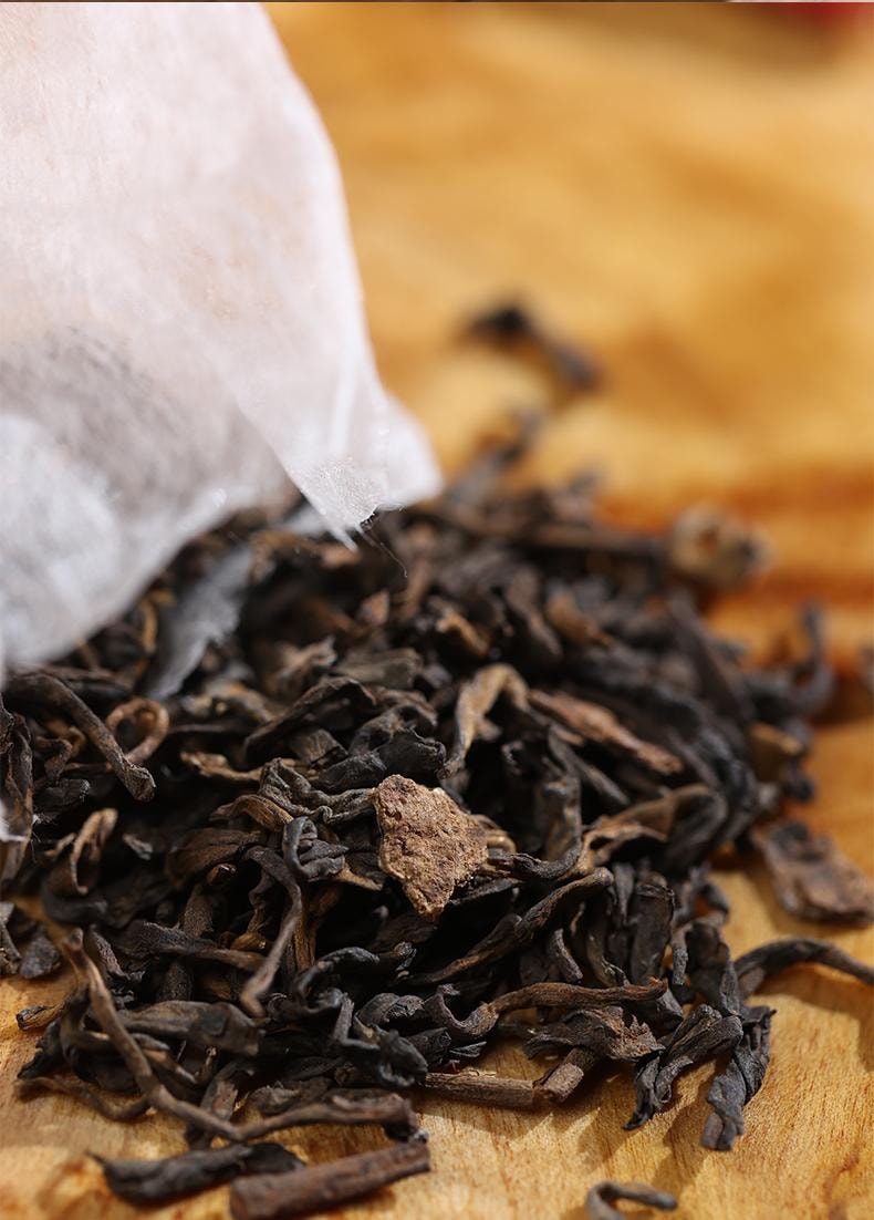 【美国现货秒发】小师姐评茶 如意 15年新会陈皮 13年普洱熟普茶叶 茶包15包