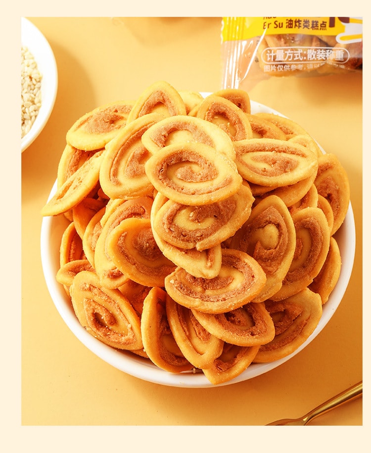 【中国直邮】味滋源 猫耳朵怀旧吃货零食小吃猫耳朵休闲食品 猫耳酥400g/箱