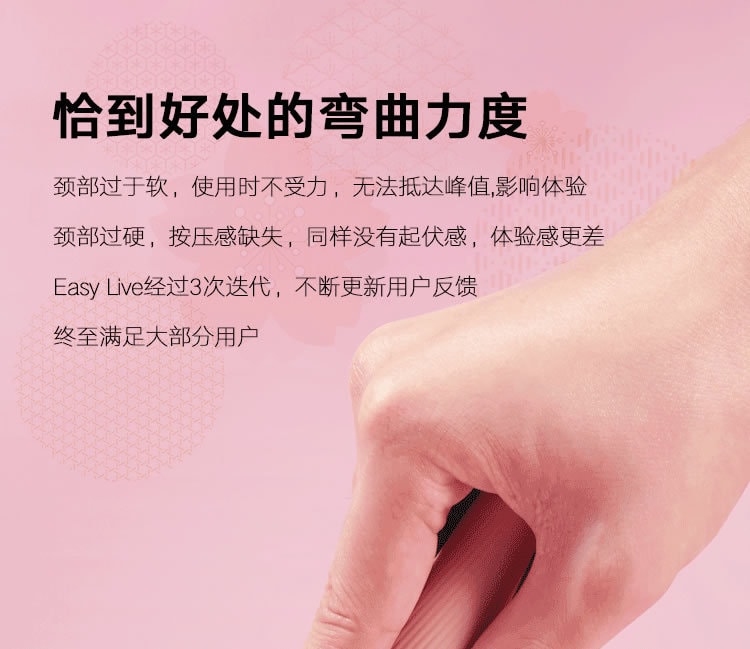 【中国直邮】Easy Live甜筒少女强震棒 粉色