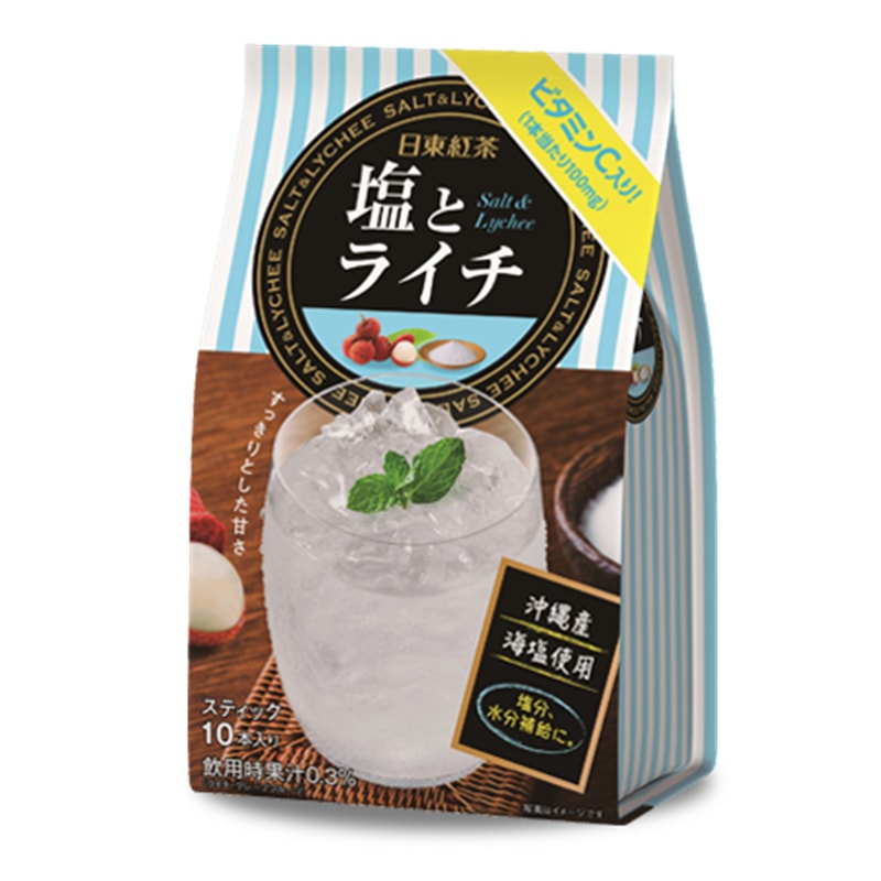 【日本直郵】日本日東紅茶 夏季限定發售 海鹽荔枝茶 8袋裝