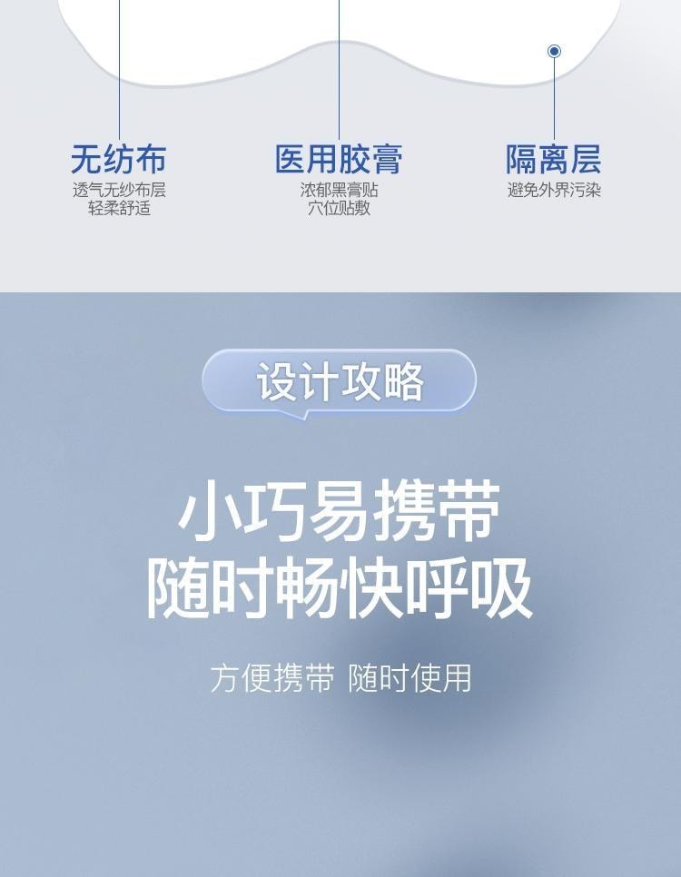 【中國直郵】 北京同仁堂 鼻炎貼 兒童成人感冒鼻塞通鼻神器過敏性鼻炎通氣鼻貼 10貼/盒(鼻炎專用)