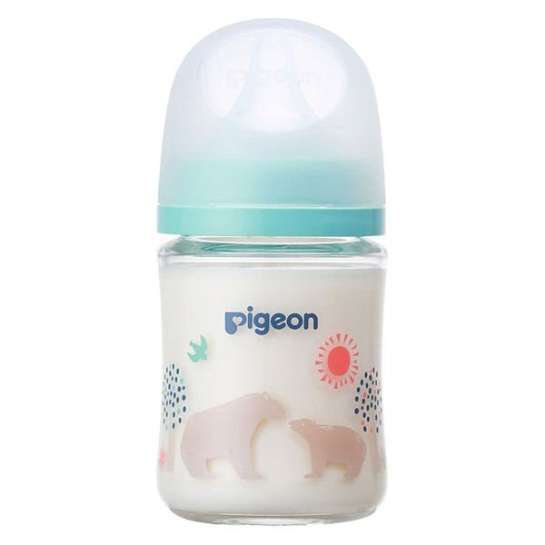 【日本直效郵件】PIGEON貝親 嬰兒母乳實感玻璃奶瓶 160ml 寬口徑#SS碼 新生兒