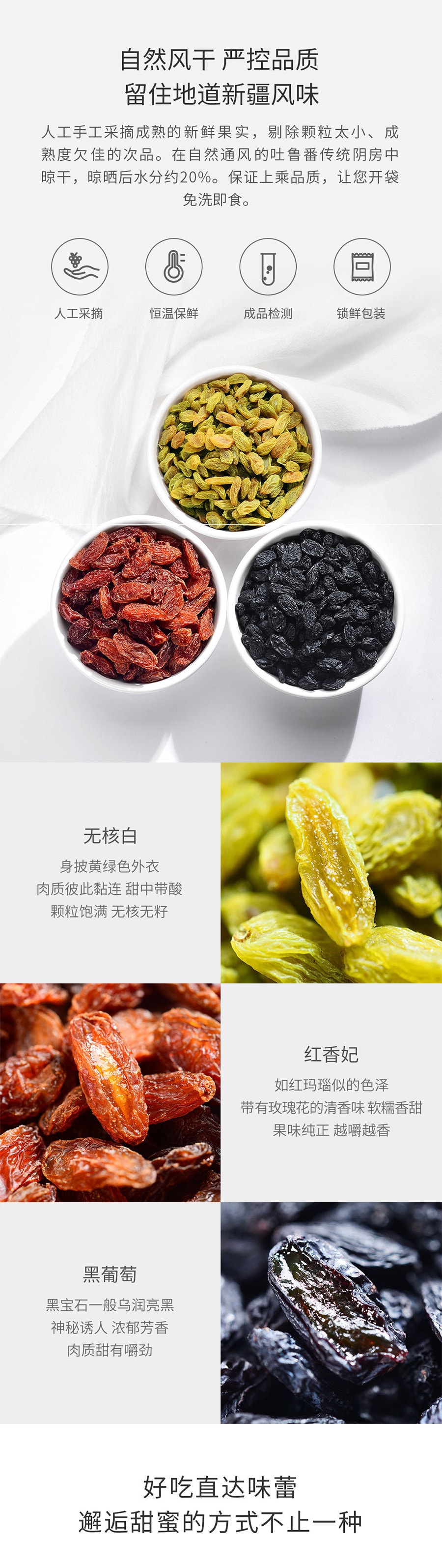 XIAOMI YOUPIN MINGYUAN seedless white raisin 250 g / bag