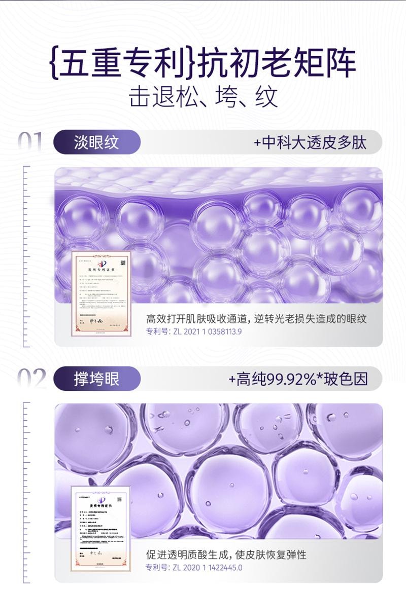 【中國直郵】 KAZOO 凍乾眼膜貼抗皺緊緻抗衰老細紋淡化眼紋可逐女 7對