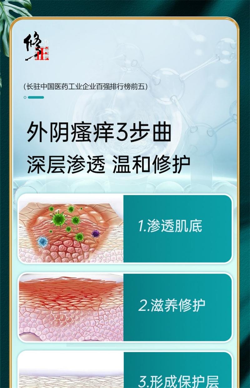 修正 外阴瘙痒止痒膏女性专用下面私处根抑菌去痒白斑止痒乳膏 20g