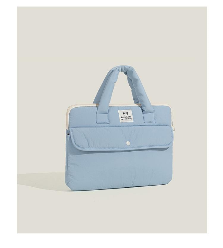 欣月 韩国 ins博主同款小众简约手提平板包 适用于iPad11/12英寸 防震防摔电脑收纳包 蓝色