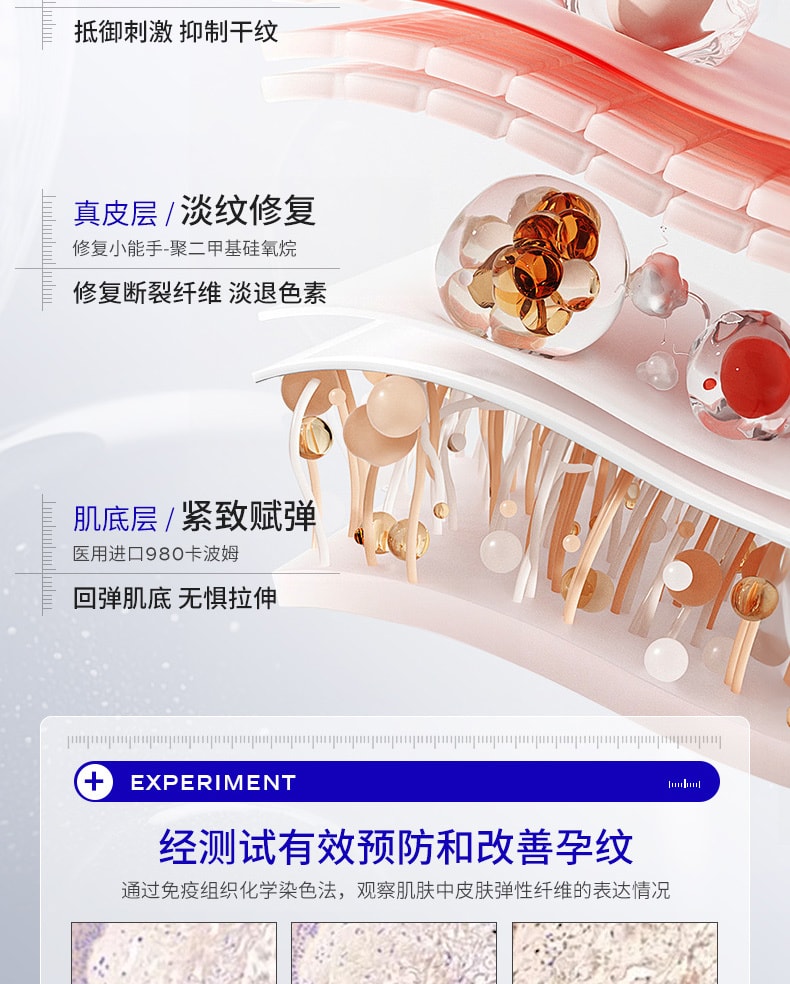 【中國直郵】 華美科 妊娠紋孕婦修補霜 祛肥胖紋淡化藥膏 產後專用消除浬花緊緻肚皮 50g/瓶