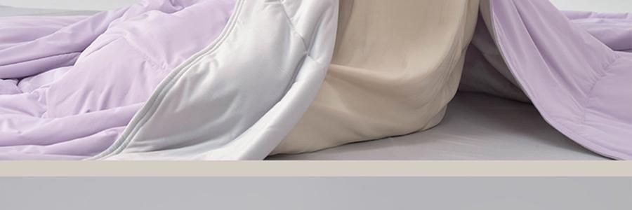 YUNYU芸裕家居 雙感深睡雲朵被夏涼被子 雙感空調被 紫色灰色 200cm×230cm