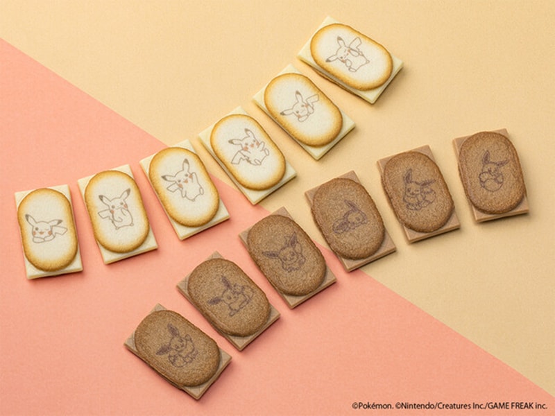 【日本直邮】日美同步 日本东京香蕉 最新发售 皮卡丘×EVE  巧克力夹心芝士饼干 2种口味  共12枚装