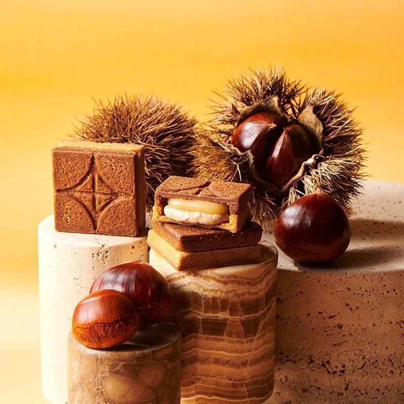 【日本直郵】雙11 全年最低價 日本 press butter sand 人氣伴手禮 栗子奶油夾心黃油曲奇 5個裝