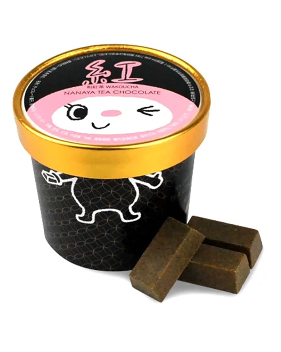 【日本直邮】日本七尾製菓 NANAYA 浓香茶味  抹茶2号巧克力 低脂 一杯10粒