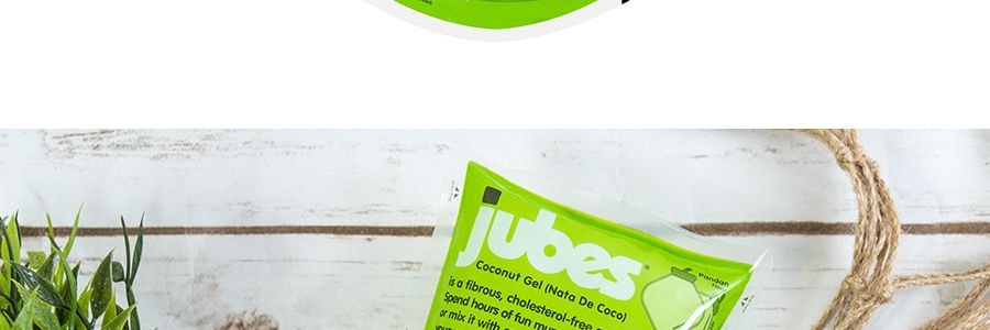 印尼WONG COCO JUBES 椰果粒 班蘭風味 360g