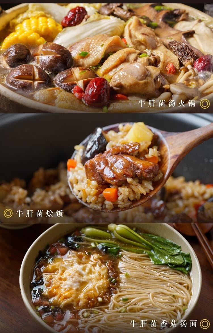 【中国直邮】 日食记 云南牛肝菌汤底200g火锅底料不辣三鲜菌菇锅底香菇料煲汤料高汤