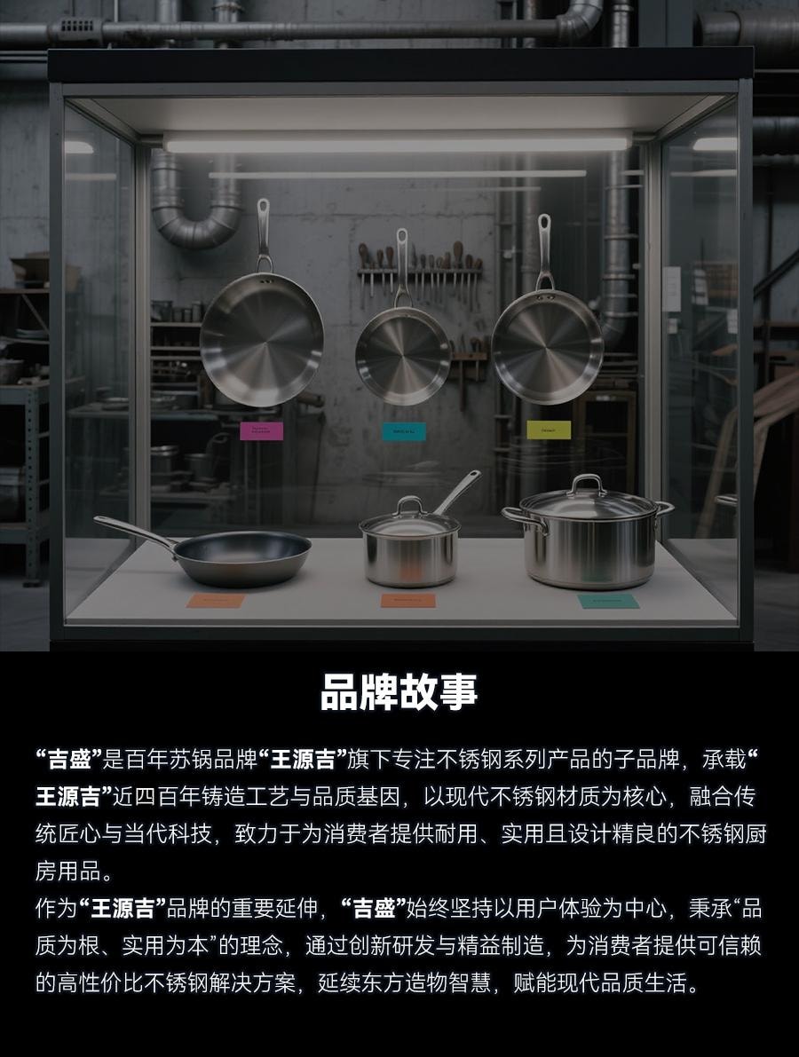 【赠品】【可捞面 捞饺子🥟...】吉盛 不锈钢意粉勺 304不锈钢 捞面漏勺子 打捞意面 爪勺 锅勺 煮饺汤粉神器 - 王源吉子品牌 吉盛