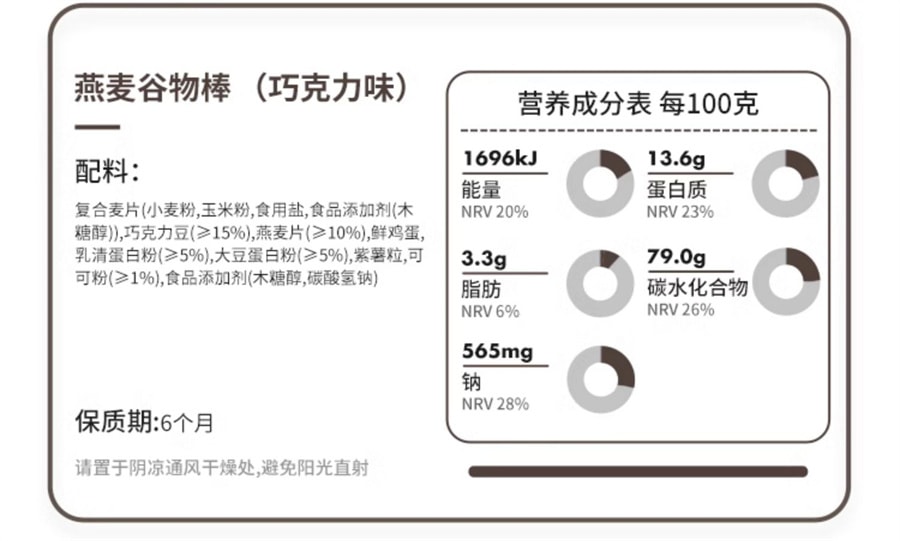 【中国直邮】暴肌独角兽  蛋白棒代餐能量燕麦谷物减低0酥磨牙无糖精脂肪卡热量棒饱腹零食  水果味210g
