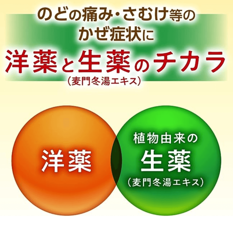【日本直郵】大正製藥Pabron 50感冒藥麥門冬湯精華中成藥治療嗓子痛發燒片劑48粒