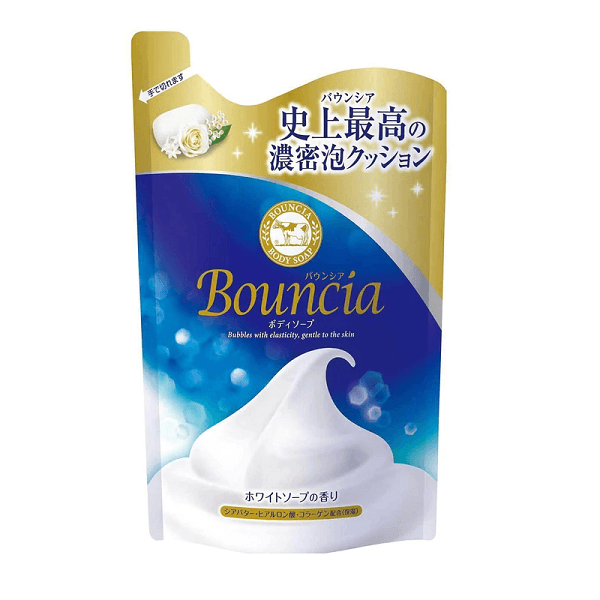 【马来西亚直邮】日本 COW牛乳石碱 BOUNCIA 牛奶花香沐浴露补充装 400ml