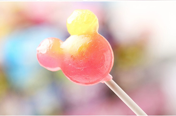 【日本直邮】Glico固力果 米奇头迪士尼棒棒糖果汁味 1支 (口味图案随机发货)